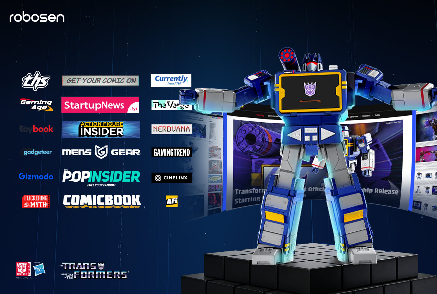 Robosen Soundwave Earns Praise from The Verge, IGN, Gizmodo, and Other Major Media