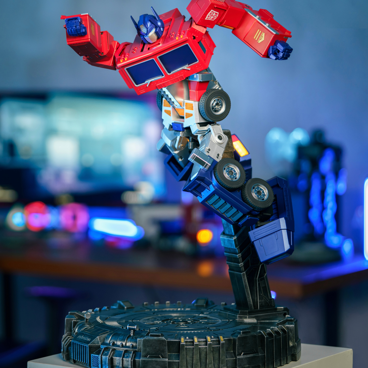Elite Optimus Prime Robot with AI Base