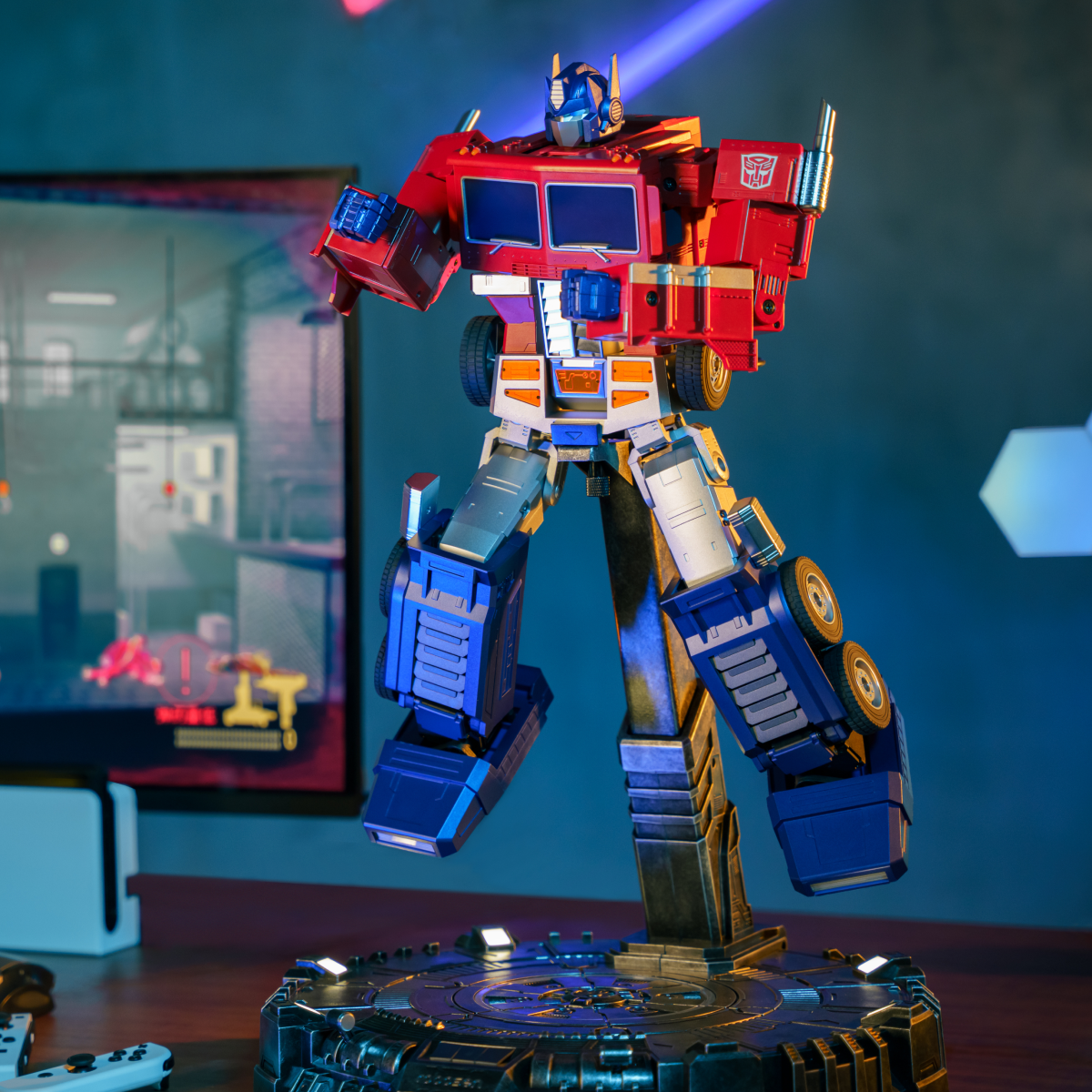 Elite Optimus Prime Robot with AI Base