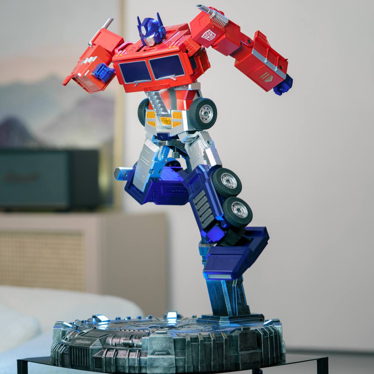 Elite Optimus Prime Robot with AI Base