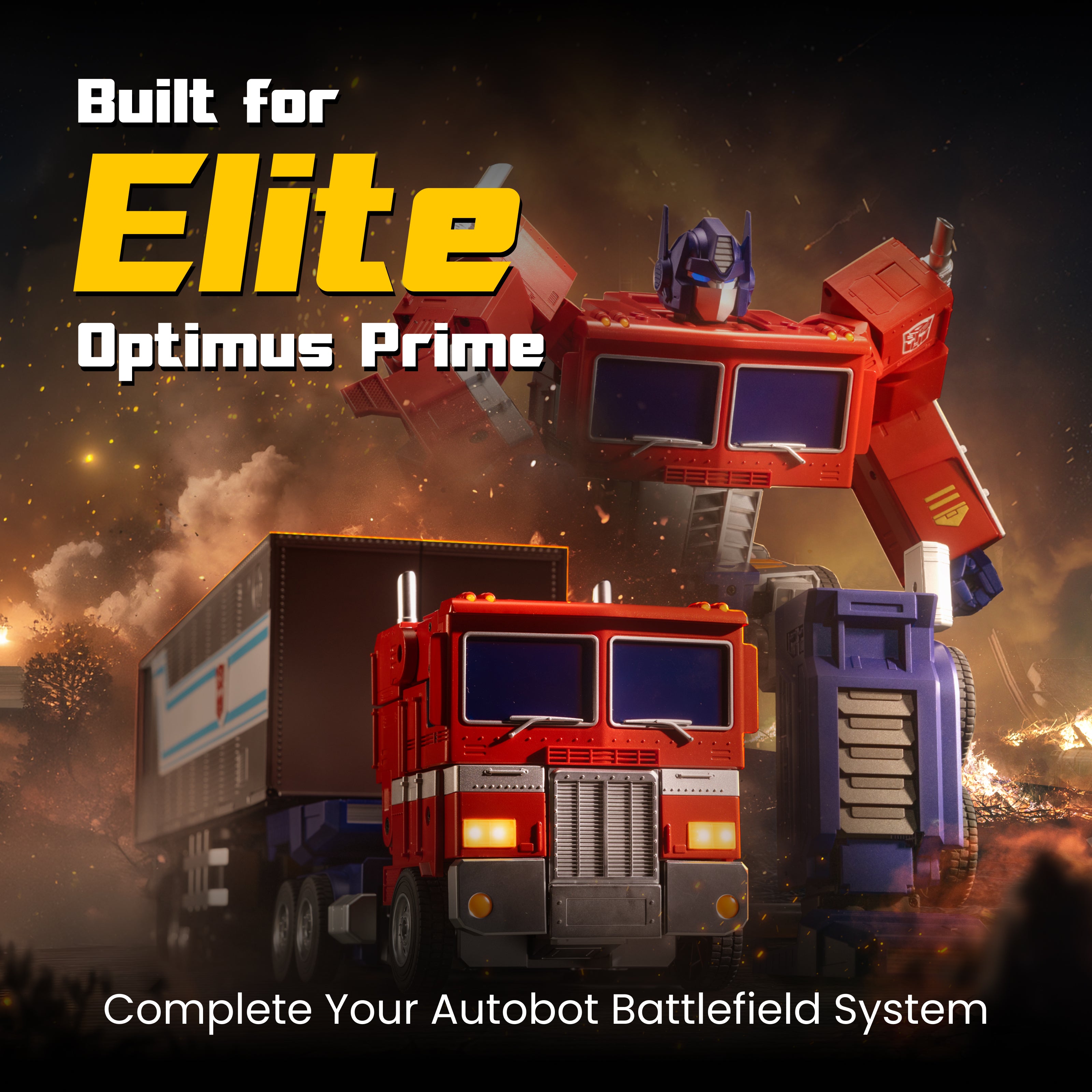 Robosen Elite Optimus Prime Trailer Kit