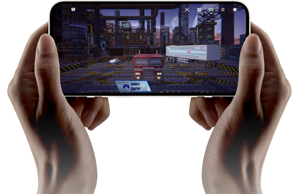 Hand holding phone