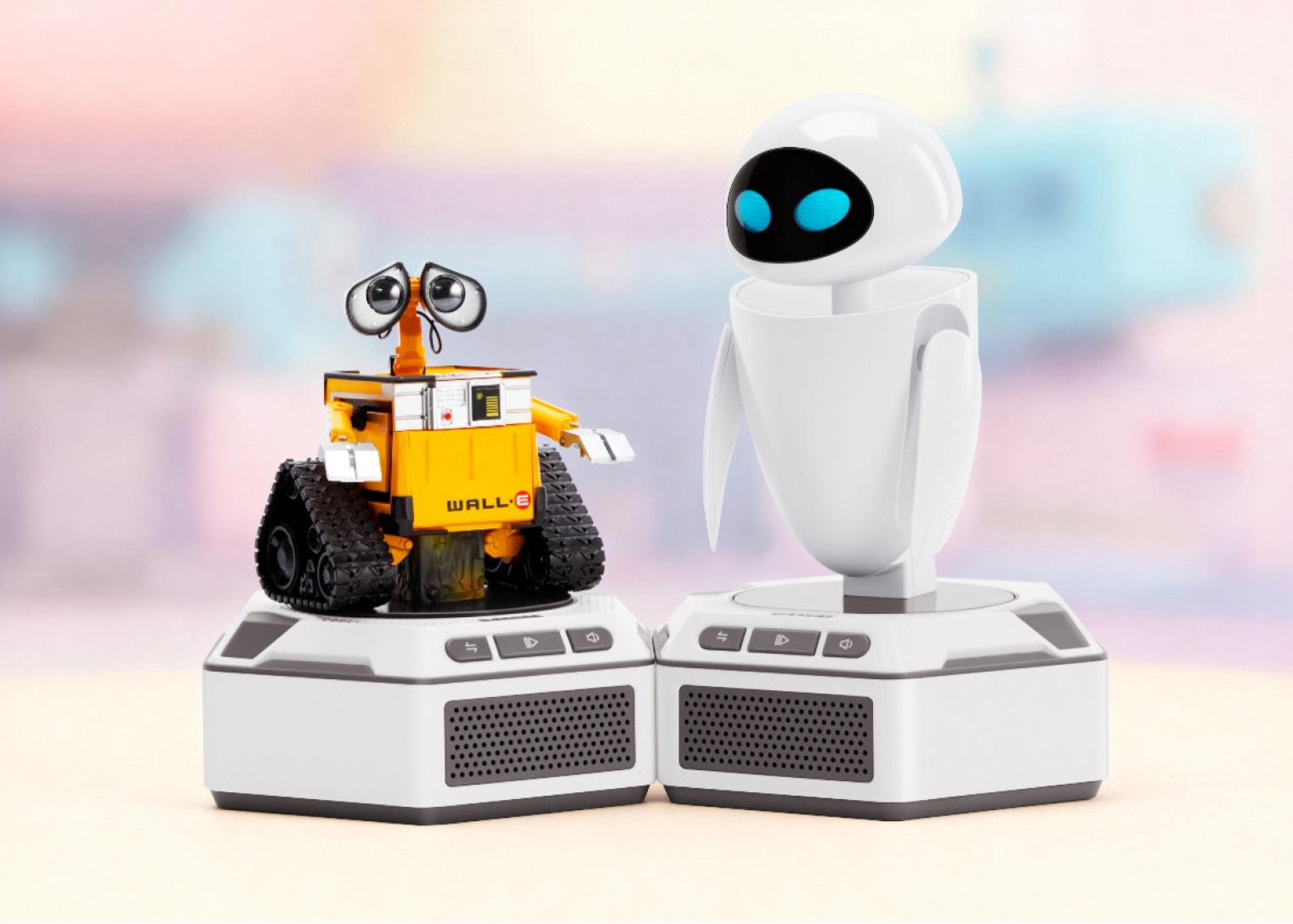 Figurines Wall-E Et Eve - Set De Personnages Du Film Disney Pixar, Environ 10cm, En PVC Détaillé (Neuf)