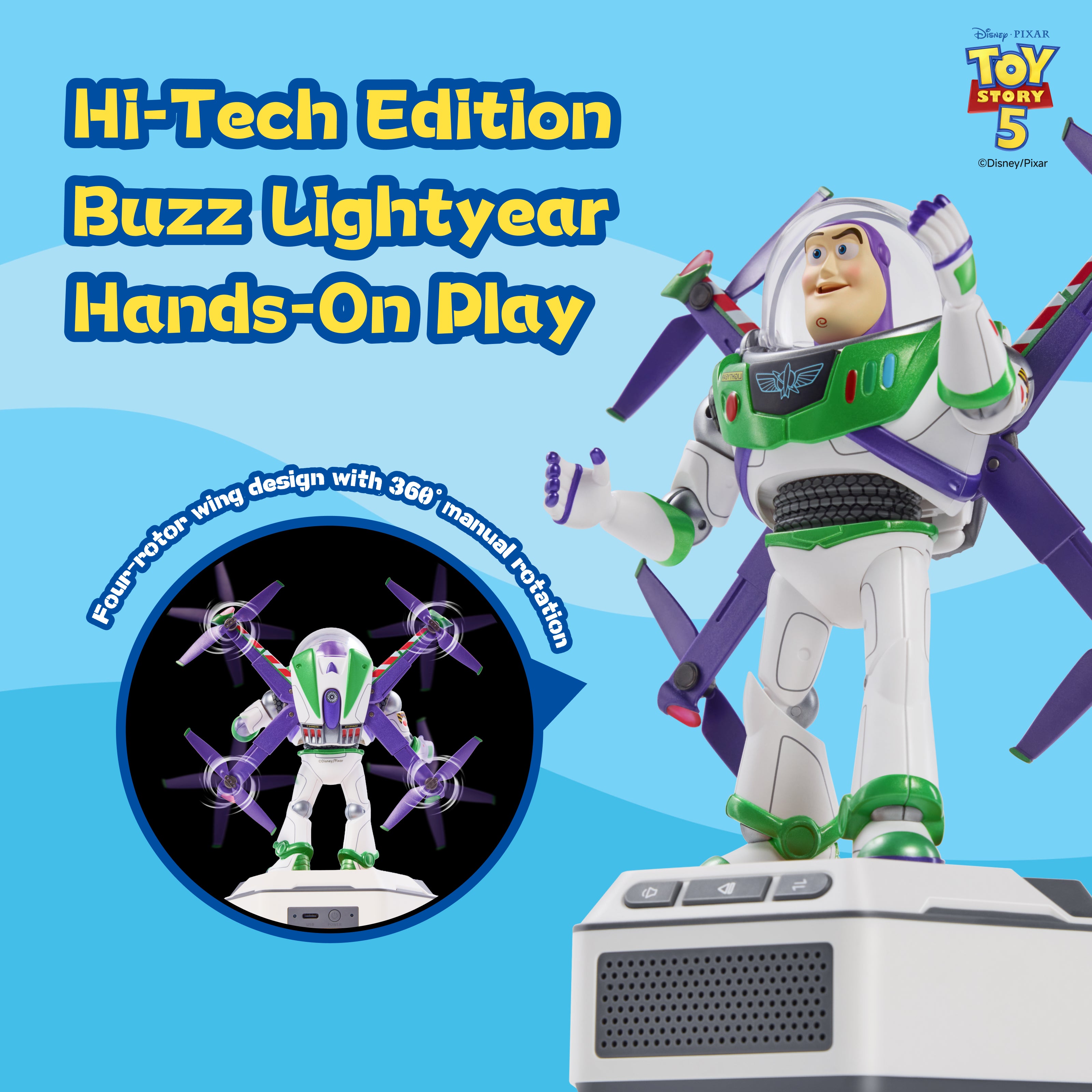 Mini Robot - Toy Story 5 Hi-Tech Buzz Lightyear & Woody Set